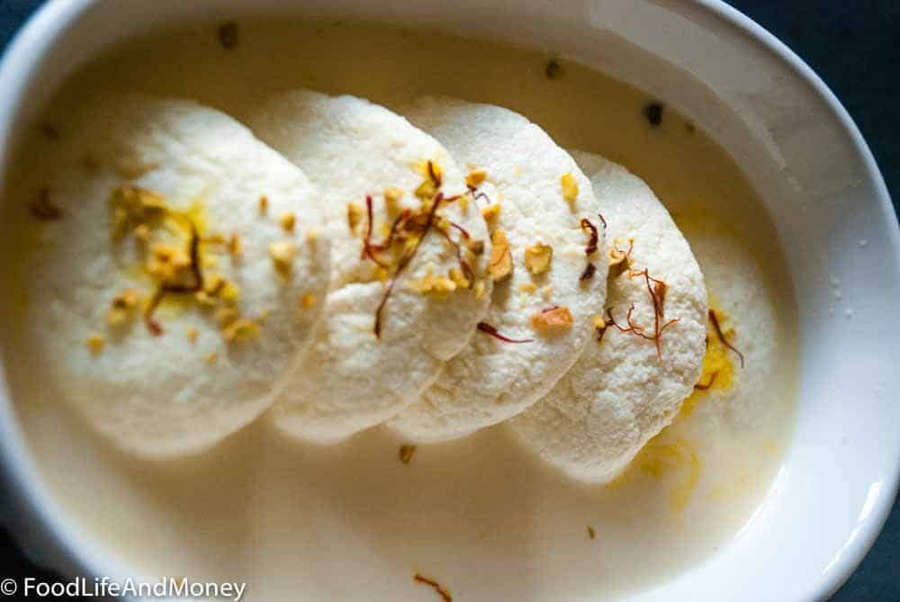 Easy Rasmalai Recipe - Softest Rasmalai Recipe - FoodLifeAndMoney